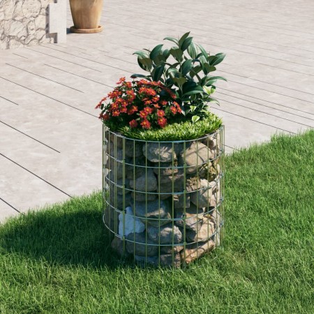 Poste circular de gaviones acero galvanizado Ø50x50 cm de , Paneles de vallas - Ref: Foro24-152015, Precio: 29,73 €, Descuent...
