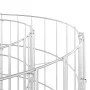 Circular galvanized steel gabion post Ø100x50 cm by , fence panels - Ref: Foro24-152017, Price: 47,58 €, Discount: %