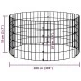Circular galvanized steel gabion post Ø100x50 cm by , fence panels - Ref: Foro24-152017, Price: 47,58 €, Discount: %