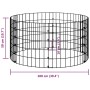 Poste circular de gaviones acero galvanizado Ø100x50 cm de , Paneles de vallas - Ref: Foro24-152017, Precio: 48,59 €, Descuen...