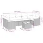 Set de sofás de jardín 8 piezas y cojines ratán sintético negro by , Garden sets - Ref: Foro24-3218725, Price: 551,28 €, Disc...
