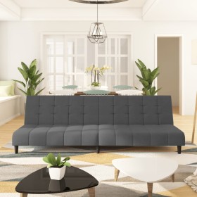 Sofá cama de 2 plazas terciopelo gris oscuro de , Sofás - Ref: Foro24-375764, Precio: 231,16 €, Descuento: %