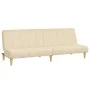 Sofá cama de 2 plazas tela color crema de , Sofás - Ref: Foro24-375829, Precio: 233,72 €, Descuento: %