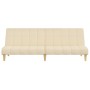 Sofá cama de 2 plazas tela color crema de , Sofás - Ref: Foro24-375829, Precio: 237,87 €, Descuento: %