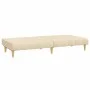 Sofá cama de 2 plazas tela color crema de , Sofás - Ref: Foro24-375829, Precio: 233,72 €, Descuento: %