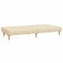 Sofá cama de 2 plazas tela color crema de , Sofás - Ref: Foro24-375829, Precio: 237,87 €, Descuento: %