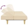 Sofá cama de 2 plazas tela color crema de , Sofás - Ref: Foro24-375829, Precio: 237,87 €, Descuento: %