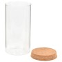 Tarros de almacenaje con tapa de corcho 6 unidades 1400 ml de vidaXL, Botes de galletas - Ref: Foro24-50841, Precio: 43,45 €,...