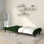 Sofá cama de 2 plazas terciopelo verde oscuro de , Sofás - Ref: Foro24-375843, Precio: 244,14 €, Descuento: %