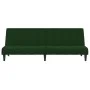 Sofá cama de 2 plazas terciopelo verde oscuro de , Sofás - Ref: Foro24-375843, Precio: 239,93 €, Descuento: %
