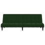 Sofá cama de 2 plazas terciopelo verde oscuro de , Sofás - Ref: Foro24-375843, Precio: 244,14 €, Descuento: %