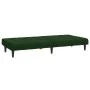 Sofá cama de 2 plazas terciopelo verde oscuro de , Sofás - Ref: Foro24-375843, Precio: 239,93 €, Descuento: %