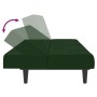 Sofá cama de 2 plazas terciopelo verde oscuro de , Sofás - Ref: Foro24-375843, Precio: 244,14 €, Descuento: %