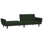 Sofá cama de 2 plazas terciopelo verde oscuro de , Sofás - Ref: Foro24-375860, Precio: 263,74 €, Descuento: %