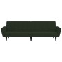 Sofá cama de 2 plazas terciopelo verde oscuro de , Sofás - Ref: Foro24-375860, Precio: 263,74 €, Descuento: %