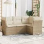 Juego de sofás jardín con cojines 4 pzas ratán sintético beige de , Conjuntos de jardín - Ref: Foro24-3217578, Precio: 309,97...