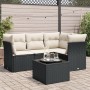 Set de muebles de jardín 5 pzas y cojines ratán sintético negro de , Conjuntos de jardín - Ref: Foro24-3217586, Precio: 300,7...