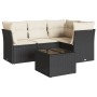 Set de muebles de jardín 5 pzas y cojines ratán sintético negro de , Conjuntos de jardín - Ref: Foro24-3217586, Precio: 300,7...