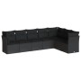 Set de comedor de jardín 7 pzas y cojines ratán sintético negro de , Conjuntos de jardín - Ref: Foro24-3249574, Precio: 473,7...