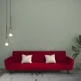 Zweiplätziges Schlafsofa aus Samt in Weinrot. von , Sofas - Ref: Foro24-375862, Preis: 253,48 €, Rabatt: %