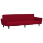 Sofá cama de 2 plazas terciopelo color vino tinto de , Sofás - Ref: Foro24-375862, Precio: 257,98 €, Descuento: %