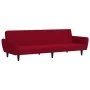 Zweiplätziges Schlafsofa aus Samt in Weinrot. von , Sofas - Ref: Foro24-375862, Preis: 253,48 €, Rabatt: %