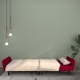 Sofá cama de 2 plazas terciopelo color vino tinto de , Sofás - Ref: Foro24-375862, Precio: 257,98 €, Descuento: %