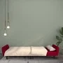 Zweiplätziges Schlafsofa aus Samt in Weinrot. von , Sofas - Ref: Foro24-375862, Preis: 253,48 €, Rabatt: %