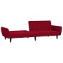 Sofá cama de 2 plazas terciopelo color vino tinto de , Sofás - Ref: Foro24-375862, Precio: 257,98 €, Descuento: %
