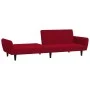 Zweiplätziges Schlafsofa aus Samt in Weinrot. von , Sofas - Ref: Foro24-375862, Preis: 253,48 €, Rabatt: %