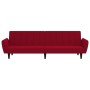 Sofá cama de 2 plazas terciopelo color vino tinto de , Sofás - Ref: Foro24-375862, Precio: 257,98 €, Descuento: %