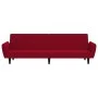 Zweiplätziges Schlafsofa aus Samt in Weinrot. von , Sofas - Ref: Foro24-375862, Preis: 253,48 €, Rabatt: %