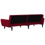 Sofá cama de 2 plazas terciopelo color vino tinto de , Sofás - Ref: Foro24-375862, Precio: 257,98 €, Descuento: %
