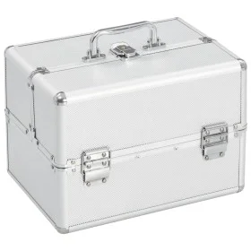 Maletín de maquillaje aluminio plateado 22x30x21 cm de vidaXL, Neceseres - Ref: Foro24-91828, Precio: 42,36 €, Descuento: %