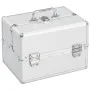 Maletín de maquillaje aluminio plateado 22x30x21 cm de vidaXL, Neceseres - Ref: Foro24-91828, Precio: 42,36 €, Descuento: %