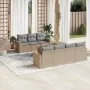 Juego de sofás de jardín con cojines beige 8 pzas ratán PE de , Conjuntos de jardín - Ref: Foro24-3218719, Precio: 496,21 €, ...