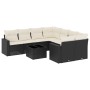 Set de sofás de jardín 8 piezas y cojines ratán sintético negro de , Conjuntos de jardín - Ref: Foro24-3218746, Precio: 503,8...
