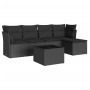 Set de sofás de jardín 6 piezas y cojines ratán sintético negro de , Conjuntos de jardín - Ref: Foro24-3217565, Precio: 341,9...