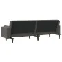 Sofá cama de 2 plazas con dos almohadas terciopelo gris oscuro by , Sofas - Ref: Foro24-375848, Price: 278,91 €, Discount: %