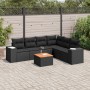 Set de comedor de jardín 7 pzas y cojines ratán sintético negro de , Conjuntos de jardín - Ref: Foro24-3257791, Precio: 453,4...