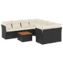 Set de sofás de jardín 8 piezas y cojines ratán sintético negro de , Conjuntos de jardín - Ref: Foro24-3223529, Precio: 492,0...