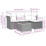Set de muebles de jardín 5 pzas y cojines ratán sintético negro de , Conjuntos de jardín - Ref: Foro24-3223605, Precio: 281,2...