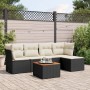 Set de sofás de jardín 6 piezas y cojines ratán sintético negro de , Conjuntos de jardín - Ref: Foro24-3223613, Precio: 310,0...