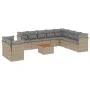 Set de sofás de jardín 11pzas con cojines ratán sintético beige de , Conjuntos de jardín - Ref: Foro24-3223721, Precio: 659,8...