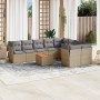 Juego de sofás jardín con cojines beige 10 pzas ratán sintético de , Conjuntos de jardín - Ref: Foro24-3223819, Precio: 570,8...