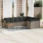 Set de sofás de jardín 10 pzas con cojines ratán sintético gris de , Conjuntos de jardín - Ref: Foro24-3223827, Precio: 565,2...