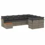 Set de sofás de jardín 10 pzas con cojines ratán sintético gris de , Conjuntos de jardín - Ref: Foro24-3223827, Precio: 565,2...