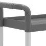 Carrito de 3 niveles aluminio gris 77x34x72 cm by , Kitchen and dining carts - Ref: Foro24-30323, Price: 51,43 €, Discount: %