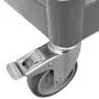 Carrito de 3 niveles aluminio gris 77x34x72 cm by , Kitchen and dining carts - Ref: Foro24-30323, Price: 51,43 €, Discount: %