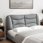 Cabecero de cama acolchado tela gris claro 120 cm de , Cabeceros y pies de cama - Ref: Foro24-374561, Precio: 56,68 €, Descue...